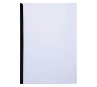 Exacompta - Réf. 27800E - Paquet de 25 plats en carte rigide recyclée grain cuir 270g/m2 pour couvertures Forever - format à classer A4 - certifiés Ange Bleu - couleur blanc