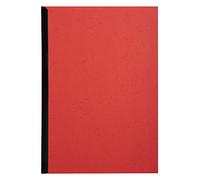 Exacompta - Réf. 2782C - Paquet de 100 plats en carte rigide recyclée grain cuir 270g/m2 pour couvertures Forever - format à classer A4 - certifiés Ange Bleu - couleur rouge