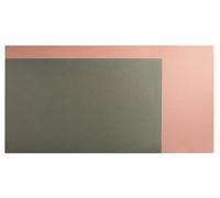 Exacompta - Réf. 29140E - 1 Sous-mains souple Home Office - en simili cuir (polyuréthane) bicolore - souple et résistant, protège bureau, tapis de souris - 40x80 cm - couleur aléatoire - livré roulé