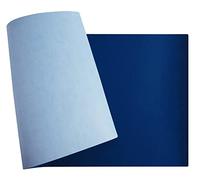 Exacompta - Réf. 29146E - 1 Sous-mains souple Home Office - en simili cuir polyuréthane bicolore - souple et résistant, tapis de souris - 40x80 cm - couleur marine/ciel - livré roulé