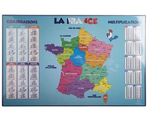 Exacompta - Réf. 29791E - 1 Sous-main en carton rigide rembordé - recto et verso en PVC pour résister à un usage quotidien - format 37,5 x 57,5 cm - visuel France - livré à plat