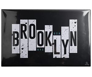 Exacompta - Réf. 29793E - 1 Sous-mains en carton rigide rembordé - tapis de souris - recto et verso en PVC pour résister à un usage quotidien - format 37,5 x 57,5 cm - visuel Brooklyn - livré à plat