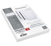 Exacompta Carton Chromolux A4 Brillant 250 g/m² Blanc – 100 unités (rame poly, couverture à reliure)