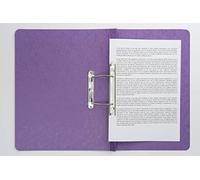 Exacompta - Réf 3004Z - Europa - Classeur spirale 350x250mm, 300 microns résistant marbré, peut contenir 150 feuilles de papier A4, mécanisme ressort - Lilas - Lot de 25