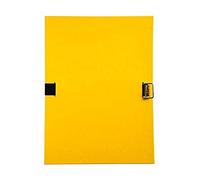 Exacompta - Réf. 30106H - 1 chemise à dos extensible en polypropylène couleur - 1 rabat en pied - fermeture par sangle - boucle à coulisseau cranté - dim 24 x 32 cm - couleur jaune