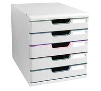 Exacompta - Réf. 301303D - MODULO A4 Autentik - Module de classement 5 tiroirs fermés pour documents A4+ - Dimensions extérieures : Prof. 35 x largeur 28,8 x Hauteur 32 cm - Assortis