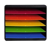 Exacompta - Réf. 305798D - TRIEUR HORIZON - Caisson 5 compartiments pour documents A4+ - Dimensions extérieures : Profondeur 27 x largeur 35,5 x Hauteur 27,1 cm - Noir/arlequin