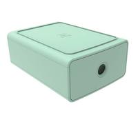 Exacompta - Réf. 315480D - 1 Module de classement Tiny Box 1 tiroir Autentik superposable - Dimensions extérieures : Profondeur 19 x largeur 26,5 x Hauteur 10 cm - Vert sauge