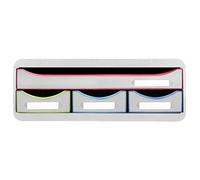 Exacompta - Réf. 319913D - Toolbox mini caisson individuel à 4 tiroirs pour ranger les petits ustensiles - Dimensions extérieures : Profondeur 27 x largeur 35,5 x Hauteur 13,5 cm - Blanc/arlequin