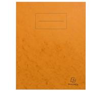 Exacompta - Réf. 32124E - Paquet de 10 protège-cahiers 17x22 cm en carte lustrée véritable, avec champ d'inscription - Idéal pour l'école, collège, universités - Coloris orange