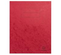 Exacompta - Réf. 32125E - Paquet de 10 protège-cahiers 17x22 cm en carte lustrée véritable, avec champ d'inscription - Idéal pour l'école, collège, universités - Coloris rouge
