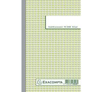 Exacompta - Réf. 3248E - 1 Manifold quadrillé 5x5 - 50 feuillets numérotés et autocopiants - duplicatas (1 original + 1 copie) - format 210 x 135 mm - certifié FSC - fabriqué en France
