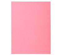 Exacompta - Réf. 330003E - Carton de 5 paquets de 100 chemises rigides SUPER 210 g/m2 aux couleurs pastel - chemises certifiées PEFC™ - dimensions 24 x 32cm pour format A4 - couleur rose
