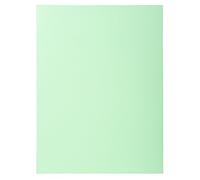 Exacompta - Réf. 330004E - Carton de 5 paquets de 100 chemises rigides SUPER 210 g/m2 aux couleurs pastel - chemises certifiées PEFC™ - dimensions 24 x 32cm pour format A4 - couleur vert clair