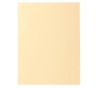Exacompta - Réf. 330025E - Carton de 5 paquets de 100 chemises rigides SUPER 210 g/m2 aux couleurs pastel - chemises certifiées PEFC™ - dimensions 24 x 32cm pour format A4 - couleur ivoire