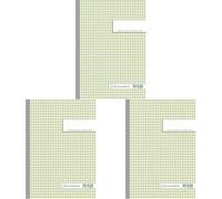 Exacompta - Réf. 3300AE - 1 Manifold quadrillé 5x5-50 feuillets numérotés et autocopiants - duplicatas (1 original + 1 copie) - format A4 - certifié FSC - fabriqué en France (Lot de 3)
