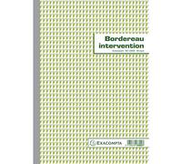 Exacompta Manifold Bordereau d'intervention Réf. 3302AE – 50 feuillets numérotés autocopiants A4
