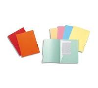 Exacompta - Réf. 332006E - Carton de 5 paquets de 50 chemises rigides avec 2 rabats SUPER 210 g/m² - couleurs pastel - chemises certifiées PEFC™- dim 24 x 32 cm pour documents format A4 - bleu clair