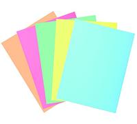 Exacompta - Réf. 332100E - Paquet de 5 chemises rigides avec 2 rabats SUPER 210 g/m² - couleurs pastel - chemises certifiées PEFC™- dimensions 24 x 32cm pour documents format A4 - 5 couleurs assorties