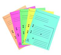 Exacompta Chemises à 2 rabats préimprimées A4 24x32 cm 210 g/m² Couleurs assorties Lot 25