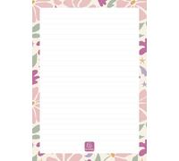 Exacompta - Réf. 33802E - 1 To Do List Paloma 15 x 21 cm. - Visuel Fleurs