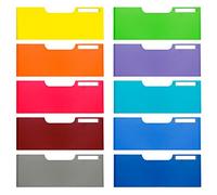 Exacompta Frontons MODULO A4 Color Coding – Lot de 10 – 108 mm, couleurs assorties