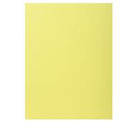 Exacompta - Réf. 339005E - Carton de 5 paquets de 50 chemises rigides avec 1 rabat SUPER 210 g/m² - couleurs pastel - chemises certifiées PEFC™- dim 24 x 32 cm pour format A4 - couleur canari