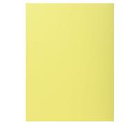 Exacompta - Réf. 339005E - Paquet de 50 chemises rigides avec 1 rabat SUPER 210 g/m² - couleurs pastel - chemises certifiées PEFC™- dimensions 24 x 32 cm pour documents format A4 - couleur canari