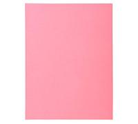 Exacompta Chemises-dossiers toucher Peau d'âne - Carte forte 160g 24 x 32 cm - Rose - Lot de 100
