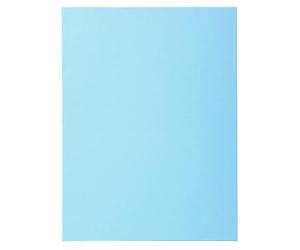 Exacompta - Réf. 340006E - Carton de 5 paquets de 100 chemises semi rigides SUPER 160 g/m2 aux couleurs pastel - chemises certifiées PEFC™ - dimensions 24 x 32 cm pour formart A4 - couleur bleu clair