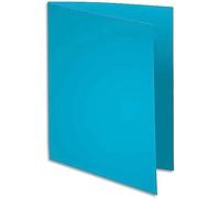 Exacompta - Réf. 340006E - Paquet 100 chemises semi rigides SUPER 160 g/m2 aux couleurs pastel - chemises certifiées PEFC™ - dimensions 24 x 32 cm pour format A4 - couleur bleu clair
