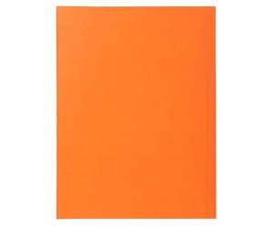 Exacompta - Réf. 340007E - Carton de 5 paquets de 100 chemises semi rigides SUPER 160 g/m2 aux couleurs pastel - chemises certifiées PEFC™ - dimensions 24 x 32 cm pour formart A4 - couleur orange