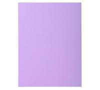 Exacompta - Réf. 340008E - Carton de 5 paquets de 100 chemises semi rigides SUPER 160 g/m2 aux couleurs pastel - chemises certifiées PEFC™ - dimensions 24 x 32 cm pour formart A4 - couleur lilas