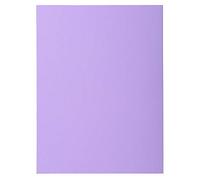 Exacompta - Réf. 340008E - Paquet 100 chemises semi rigides SUPER 160 g/m2 aux couleurs pastel - chemises certifiées PEFC™ - dimensions 24 x 32 cm pour format A4 - couleur lilas