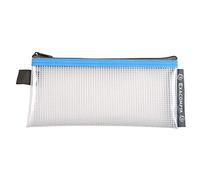 Exacompta - Ref 34110E - Poches zippées en filet transparent - Dimensions 80 x 180 mm, maille en nylon de 0,3 mm - Idéales pour ranger des documents et des accessoires - Couleurs assorties (lot de 1)