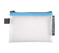 Exacompta - Réf. 34120E - 1 pochette avec fermeture éclair ZIP - En Polypro souple pour ranger des fournitures, accessoires de beauté - Format à classer A6 - 5 couleurs aléatoires