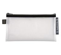 Exacompta - Réf. 34130E - Carton de 10 pochettes avec fermeture éclair ZIP - En PP souple pour ranger des fournitures, accessoires de beauté - Format à classer 10x21cm (DL) - 5 couleurs assorties