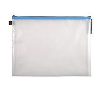 Exacompta - Réf. 34160E - 1 pochette avec fermeture éclair ZIP - En polypro souple et résistant pour ranger des fournitures, accessoires de beauté - Format à classer A3 - 5 couleurs aléatoires