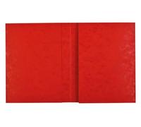 Exacompta - Réf. 35125E - Paquet de 10 protège-cahiers 24x32 cm en carte lustrée véritable, avec champ d'inscription - Idéal pour l'école, collège, universités - Coloris rouge