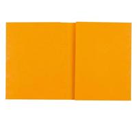 Exacompta - Réf. 35129E - Paquet de 10 protège-cahiers 24x32 cm en carte lustrée véritable, avec champ d'inscription - Idéal pour l'école, collège, universités - Coloris jaune