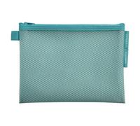 Exacompta - Réf. 37140E - 1 pochette EVA à fermeture éclair en plastique souple Chromaline pastel - format à classer A5 - Pour ranger des fournitures, accessoires de beauté - 3 couleurs aléatoires