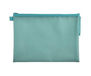 Exacompta - Réf. 37150E - 1 pochette EVA à fermeture éclair en plastique souple Chromaline pastel -format à classer A4 - Pour ranger des fournitures, accessoires de beauté - 3 couleurs aléatoires
