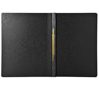 Exacompta - Réf. 380801B - Carton de 25 chemises à lamelle Iderama en carte lustrée pelliculée 355 g/m² - chemises certifiées FSC® - dimensions 24 x 32 cm pour documents format A4 - couleur noir
