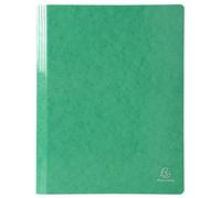Exacompta - Réf. 380815B - Carton de 25 chemises à lamelle Iderama en carte lustrée pelliculée 355 g/m² - chemises certifiées FSC® - dimensions 24 x 32 cm pour format A4 - couleur vert foncé