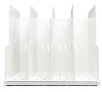 Exacompta - Réf. 390013D - Trieur vertical MODULOTOP avec 5 intercalaires Autentik - Pour tri du courrier ou documents A4+ - Dimensions : Profondeur 30 x largeur 28,8 x hauteur 25,5 cm - Blanc