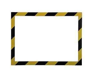 Exacompta - Réf. 39209E - Une Pochette affichage mural magnétique en PVC - Pour afficher consignes de sécurité, prévention des risques - Format à classer A4 - Cadre bicolore couleur jaune et noir