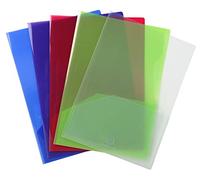 Exacompta Chemise de présentation double poche pour document A4/ A3 - Polypropylène transparent - Assorties - Lot de 10