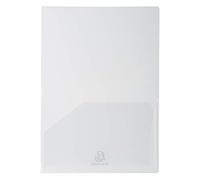 Exacompta Chemise de présentation double poche A4/A3 – Polypropylène cristal – Lot de 10
