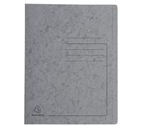 Exacompta - Réf. 39989E - 1 chemise à lamelle imprimée Iderama en carte lustrée 355 g/m² - chemise certifiée FSC - dimensions 24 x 32 cm pour documents format A4 - couleur gris