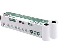 Exacompta 40339DE Lot de 10 rouleaux thermiques pour appareils EC-Cash, 1 couche, largeur : 57 mm, longueur 18 m, diamètre du noyau : 12 mm, texte de prélèvement SEPA à l'arrière, 55 g/m² sans BPA